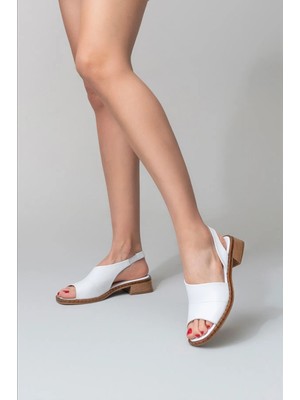 İnyola Shoes Kadın Cilt Hakiki Deri Lastikli Sandalet 6294