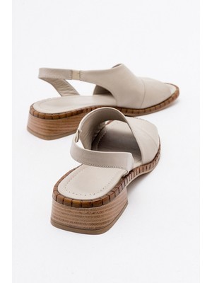 İnyola Shoes Kadın Cilt Hakiki Deri Lastikli Sandalet 6294