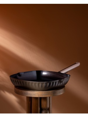 Freya Izgara Tavası - Kahverengi - 16 cm