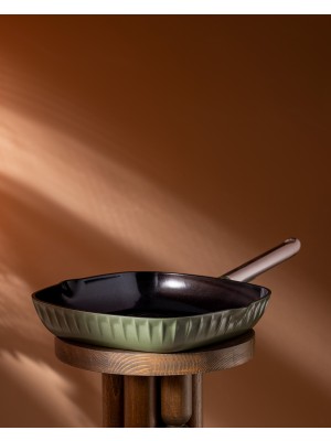 Freya Izgara Tavası - Yeşil - 16 cm