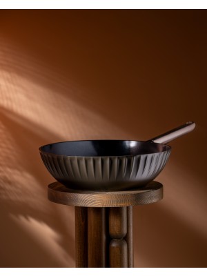 Freya Wok Tava - Kahverengi - 30 cm