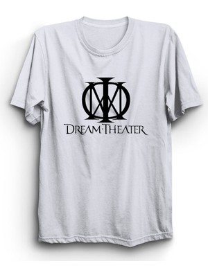 Dream Theater, Logo,  Rock Metal Müzik Grubu Baskılı Unisex %100 Pamuk Tişört