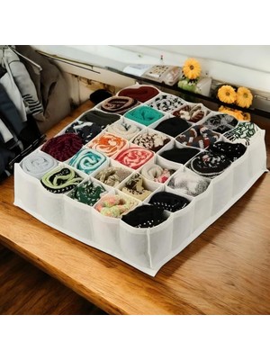 30 Gözlü Petek Organizer Çekmece Içi Çorap Kemer Iç Çamaşırı Düzenleyici