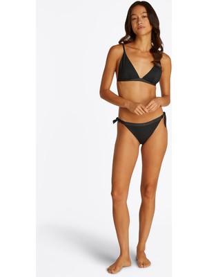 Tommy Hilfiger Siyah Kadın Regular Fit Üçgen Kesim Bikini Üst UW0UW05801BDS