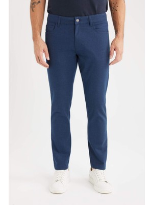 DeFacto Slim Fit Dar Kesim Dar Paça Chino Kanvas Pantolon C2401AX25SP