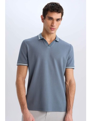 DeFacto Regular Fit Polo Yaka Kısa Kollu Tişört E2251AX25SM