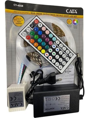 Mcreative CT-4558 Rgb Şerit LED Seti (5 mt Rgb Led+Trafo+Rgb Kumanda)
