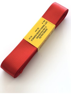 Hayalperest Boncuk Kırmızı Saten Kurdele 3 cm