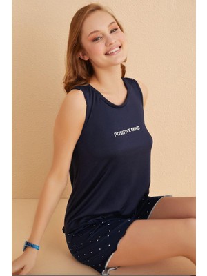 Cotonhause Kadın Kalın Askı Şortlu Pembe Pijama Takımı 50106-69