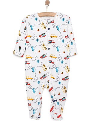 HelloBaby  Yenidoğan Erkek  Patikli Tulum Erkek Bebek