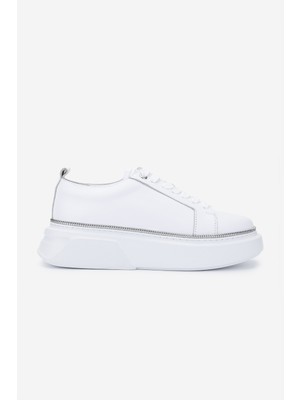 Valmenti Kadın  Deri Beyaz Sneakers & Spor Ayakkabı 1115 8026 Bn Ayk Y25 Beyaz Fltr