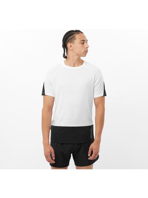 Salomon CROSS RUN Erkek Koşu Tişört White LC2194500