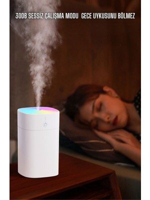 Tiffany Hava Nemlendirici Taşınabilir Ultrasonik Hava Nemlendirici Aroma Difüzörü H2O TP-1034