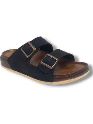 Witta 55201-25 Deri Çift Bant Anatomik Terlik 36-40