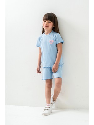 So Cute Nakışlı Şortlu Takım 50355