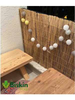 110CM Yükseklik x 200CM Genişlik Bambu Kamış Hasır Çit Dekoratif Bahçe Balkon ve Duvar Çiti Reed Fence