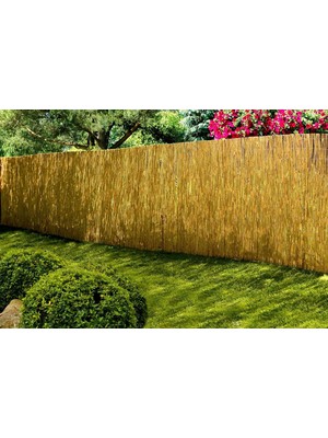 225CM Yükseklik x 150CM Genişlik Doğal Bambu Kamış Hasır Çit Dekoratif Bahçe Balkon ve Duvar Çiti Reed Fence