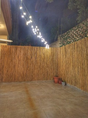 230CM Yükseklik x 100CM Genişlik Doğal Bambu Kamış Hasır Çit Dekoratif Bahçe Balkon ve Duvar Çiti Reed Fence
