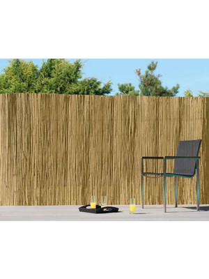 170CM Yükseklik x 250CM Genişlik Doğal Bambu Kamış Hasır Çit Dekoratif Bahçe Balkon ve Duvar Çiti Reed Fence