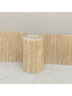 Natural 40CM x 200CM Bambu Kamış Hasır Çit Dekoratif Bahçe Balkon ve Duvar Çiti Reed Fence