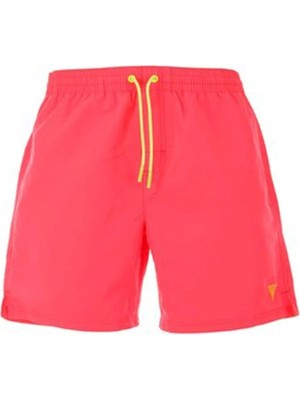 Guess erkek  pembe neon orta boy mayo şort