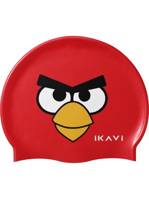 Ikavi Angry Birds Baskılı Silikon Yüzücü Bonesi
