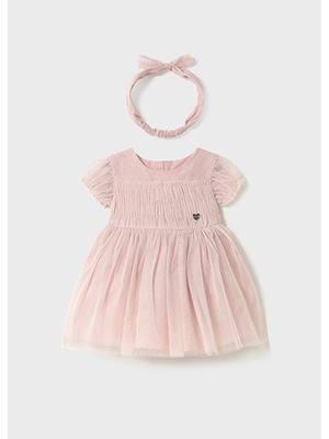 Mayoral Tül Bebek Elbise ve Taç Seti