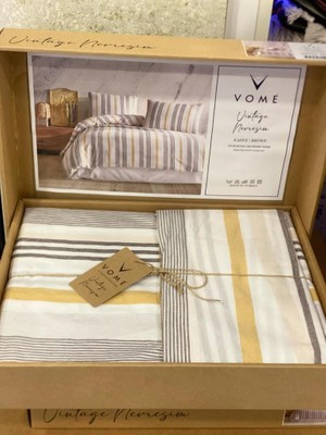 Vome Kahve Tek Kişilik Nevresim Takımı