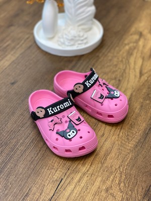 Kuromi My Melodi Kız Çocuk Kaymaz Taban Terlik Günlük Havuz Plaj Sandaleti