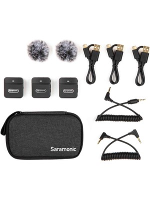 BLINK100 B2 Kablosuz Yaka Mikrofonu, Kamera Kamera Akıllı Telefon Için, 10 Saat Pil, 50 M Iletim, Kazanç Kontrolü, Kablosuz Yaka Mikrofonu, Canlı Yayın Video Konferans Kaydı Için