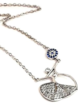 Ose Shop nazar boncuklu gümüş Semazen figürlü kolye