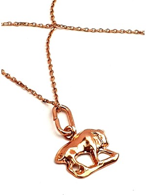 Ose Shop Boğa burcu gümüş rose minimal kolye