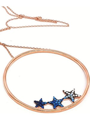 Ose Shop Yıldızlı Trend Gümüş Kolye