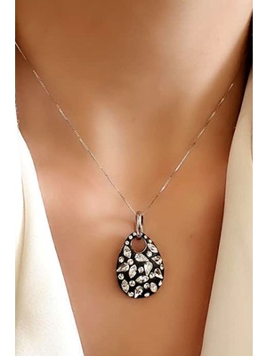 Ose Shop Swarovski taşlı 925 ayar gümüş lüks kolye