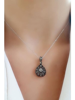 Ose Shop Markazit taşlı 925 ayar gümüş kolye