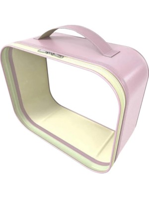 Wiforte Store Wiforte Şeffaf Makyaj Çantası - Makyaj Malzemesi Düzenleyici, Sütyen ve Iç Çamaşır Organizeri, Kozmetik Malzemesi Saklama Çantası