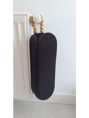 Hasır Banyo Sepeti, Çok Amaçlı Düzenleyici Poşetlik, Düzleştirici Maşa Düzenleyici Sepet