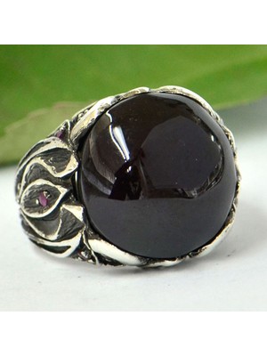 Ose Shop Kehribar Taşlı Tasarım Yüzük