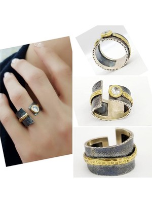 Ose Shop Tasarim El Isciliginde 925 Gumus Modern Tek Tas Yuzuk