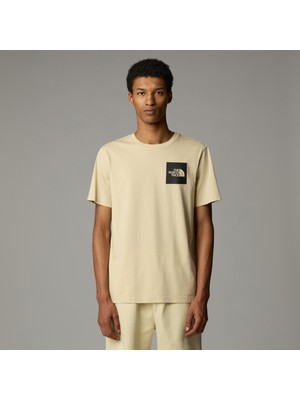 The North Face M Ss Fıne Tee Erkek Bej Tshirt NF0A8A6M3X41