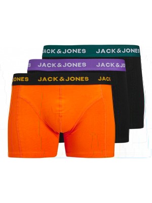 Jack Jones Jacben Solıd Trunks 3 Pack Erkek Siyah Boxer 12268601-02