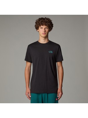 The North Face M S/s Box Nse Taılgrıd Infıll Tee Erkek Siyah Tshirt NF0A8C4U9431