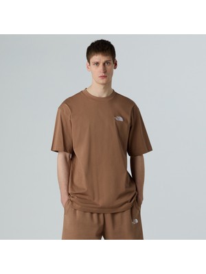 The North Face M Ss Essentıal Oversıze Tee Erkek Kahverengi Tshirt NF0A87NR6IH1