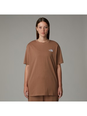 The North Face W Ss Essentıal Oversıze Tee Kadin Kahverengi Tshirt NF0A87NQ6IH1
