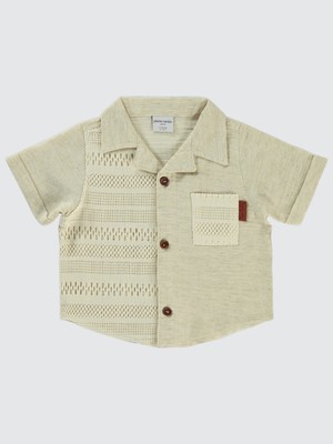 Pierre Cardin Erkek Çocuk Gömlek 2-5 Yaş Bej