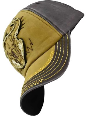 Tezzgelsin  Boğa Desenli Eskitme Şapka