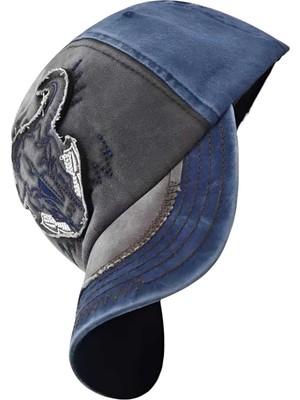 Tezzgelsin  Boğa Desenli Eskitme Şapka