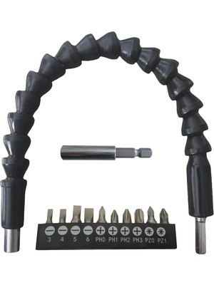 Esnek Şaftlı Tornavida Ucu Seti