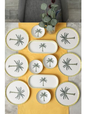 Keramika Palmiye Kahvaltı Takımı 12 Parça 6 Kişilik 22642