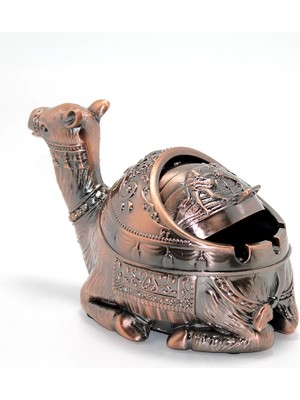 Metal Deve Figürlü Küllük